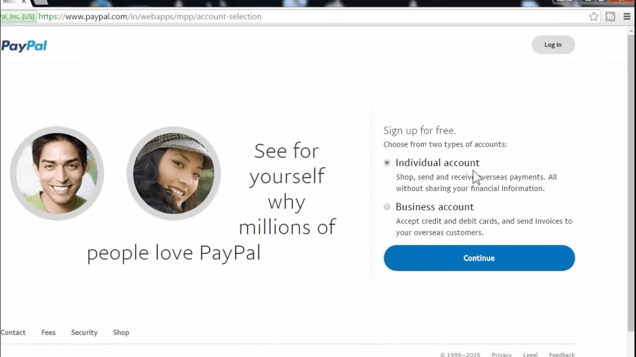 PayPal पे अकाउंट कैसे बनाये? how to create PayPal account in Hindi 1