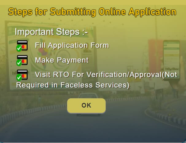 step for submitting online appliction for for hypothication cancellation